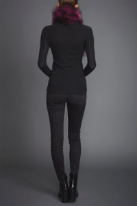 Lapel Cross-Through Collar in Deep Amethyst