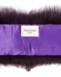 Lapel Cross-Through Collar in Deep Amethyst