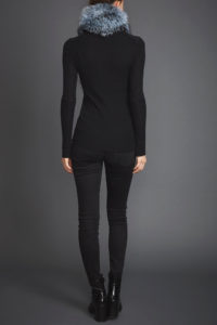 Lapel Cross-Through Collar in Iced Topaz