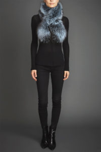 Lapel Cross-Through Collar in Iced Topaz