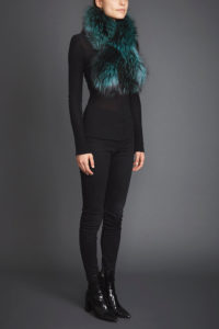 Lapel Cross-Through Collar in Soft Emerald