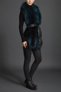 Nehru Collar Stole in Electric Teal