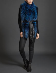 Nehru Collar Stole in Lapis Blue