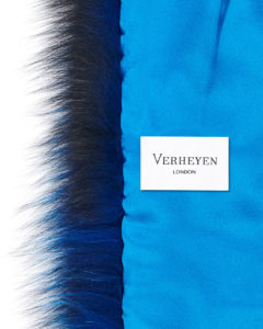 Nehru Collar Stole in Lapis Blue
