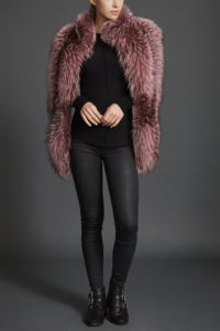 Nehru Collar Stole in Rose Quartz