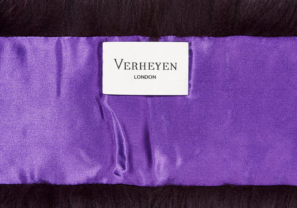 Lapel Cross-Through Collar in Deep Amethyst