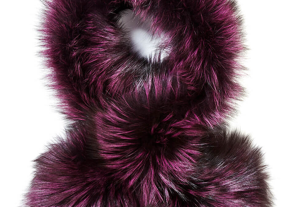 Lapel Cross-Through Collar in Deep Amethyst