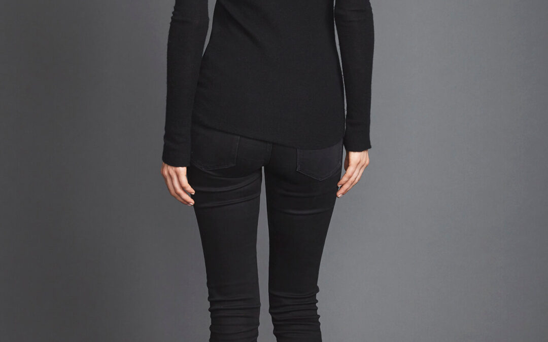 Lapel Cross-Through Collar in Sapphire