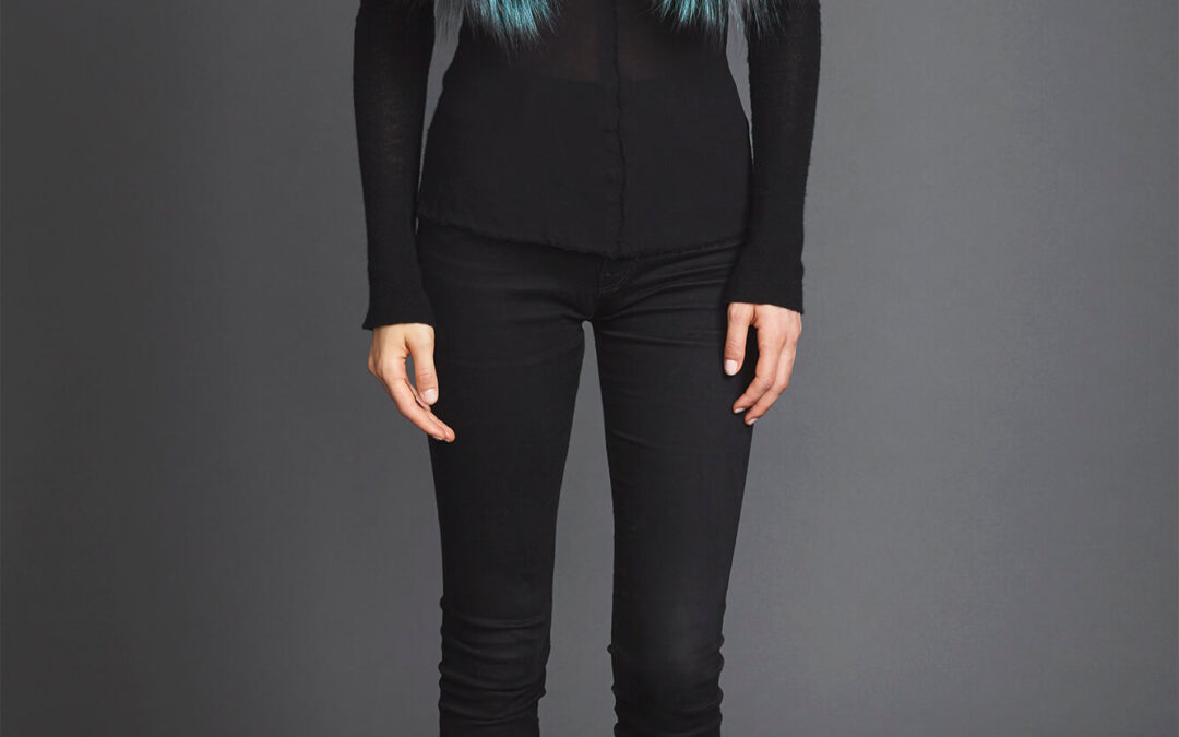 Lapel Cross-Through Collar in Soft Emerald