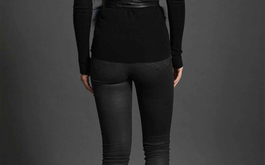 Nehru Collar Stole in Lapis Blue