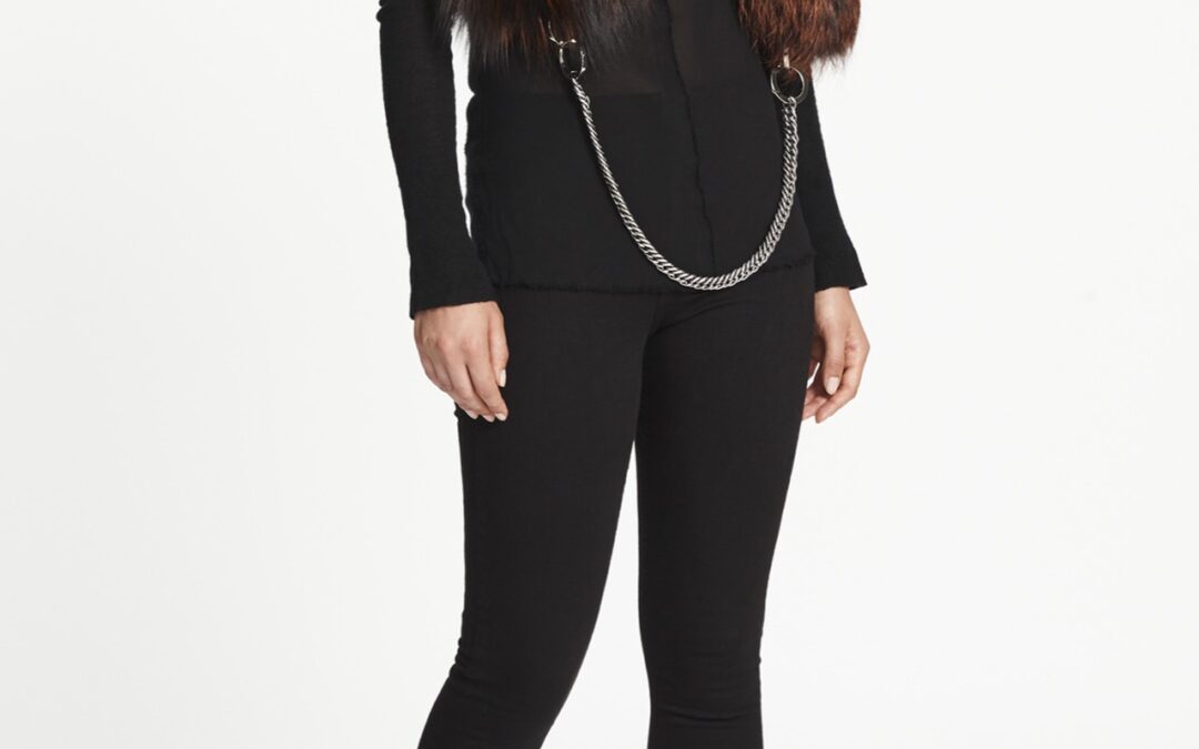 Chained Stole in Orange