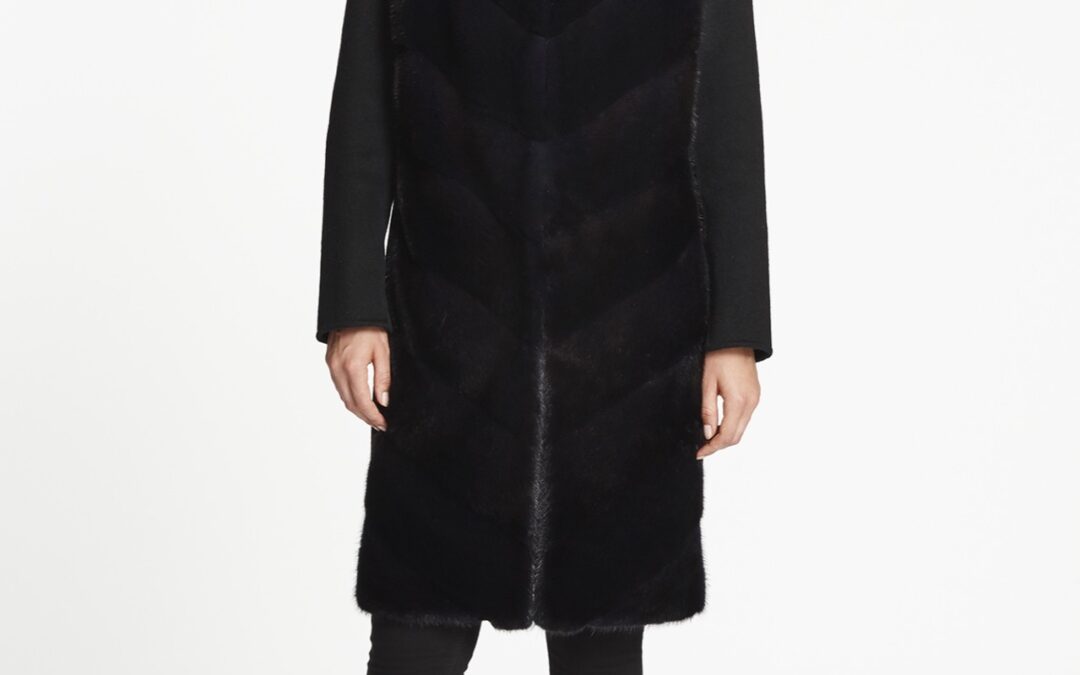 Collarless Coat Black