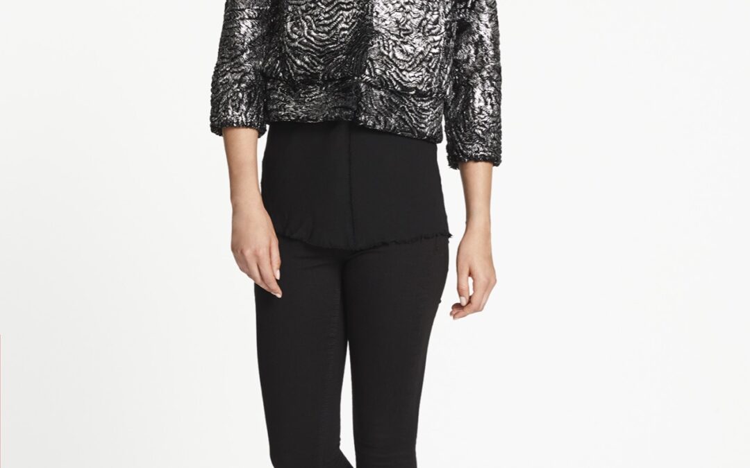 Cropped Jacked in Metallic