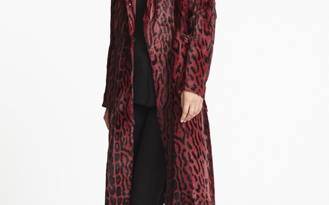 Leopard Print Coat Ruby