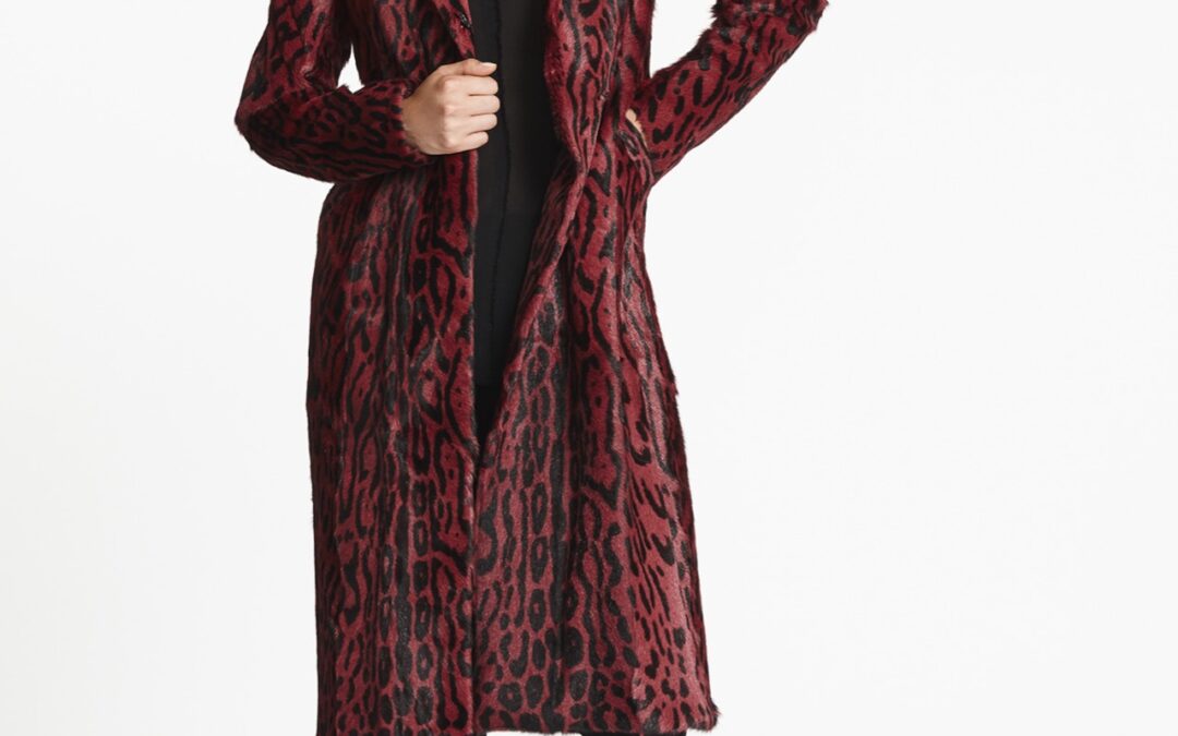 Leopard Print Coat Ruby