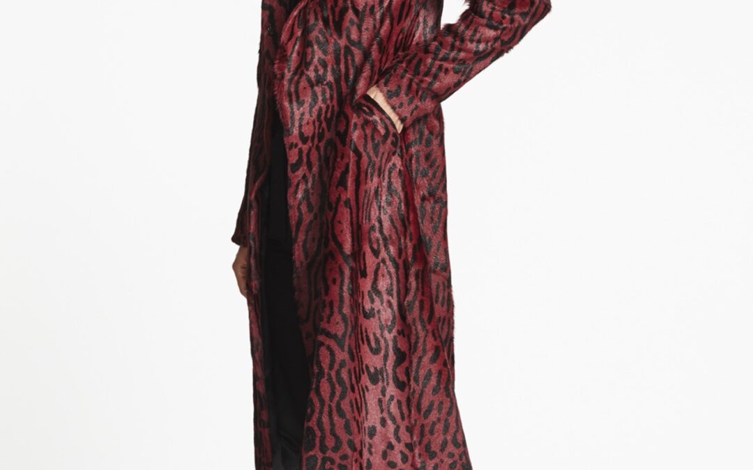 Leopard Print Coat Ruby