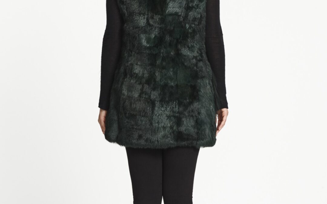 Nehru Gilet Green