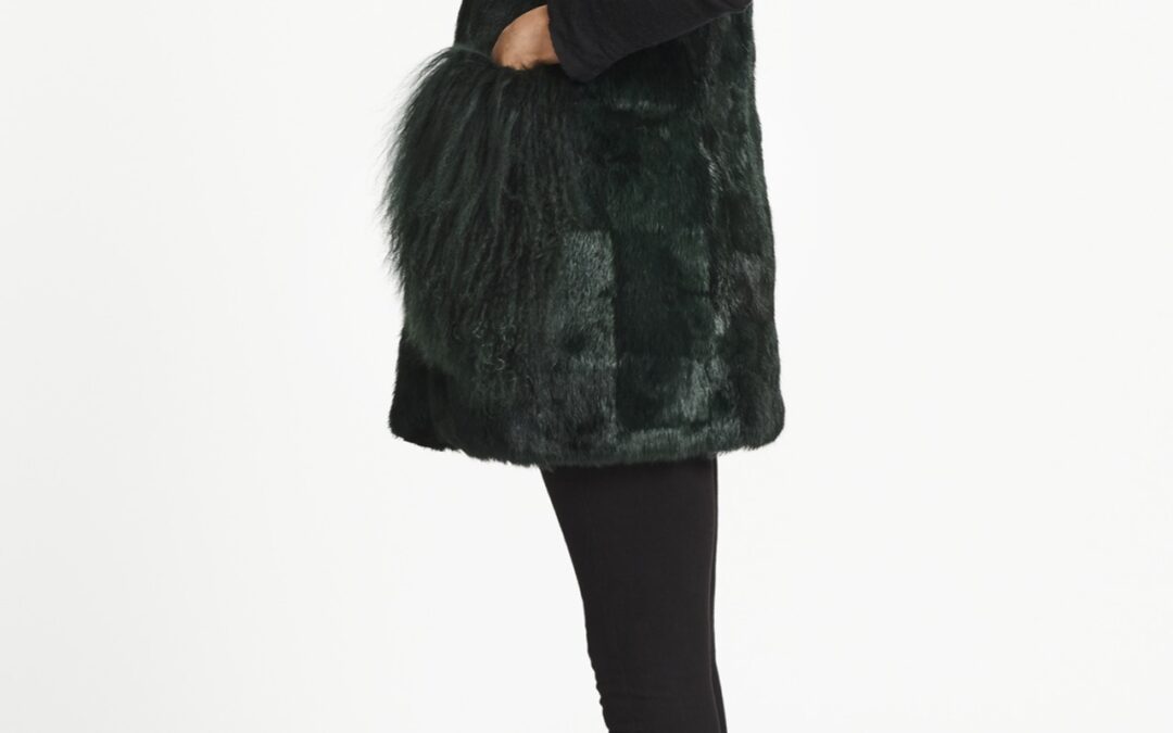 Nehru Gilet in Forest Green