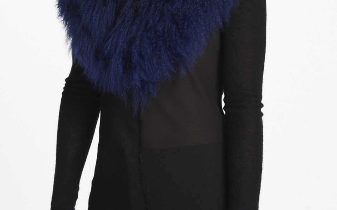 Shawl Collar in Navy Sapphire