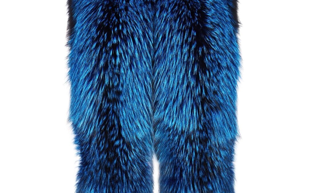 Nehru Collar Stole in Lapis Blue